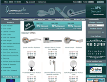 Tablet Screenshot of doorhandlesplus.co.uk